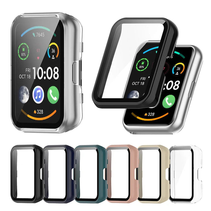 PC + Tempered Glass Protective Case for Huawei Watch Fit 2