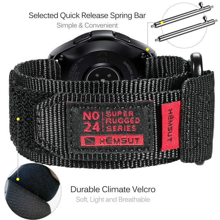 HEMSUT Nylon Military Sport Band for Huawei (20-22mm)