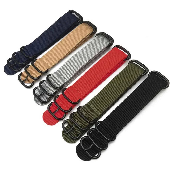 Heavy-Duty Nylon Watch Band 18–24mm