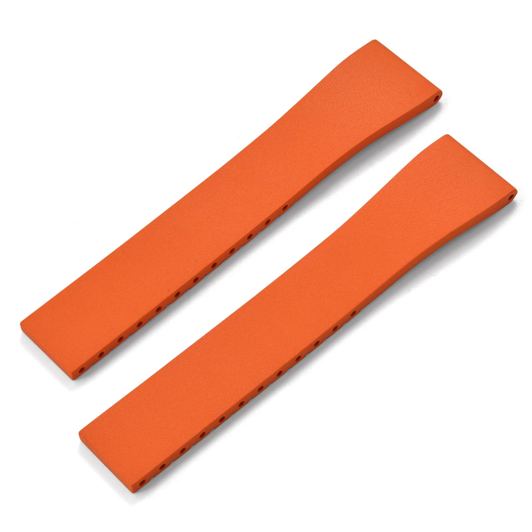 JUELONG FKM CTS Rubber Strap Quick Release Butterfly Black Buckle 16mm 18mm 19mm 20mm 21mm 22mm CTS Rubber WatchBand Cut to Size