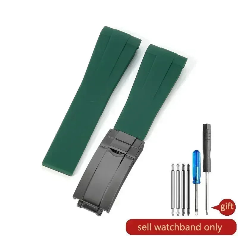 Silicone Watch Strap 20–21mm for Rolex Submariner & Daytona
