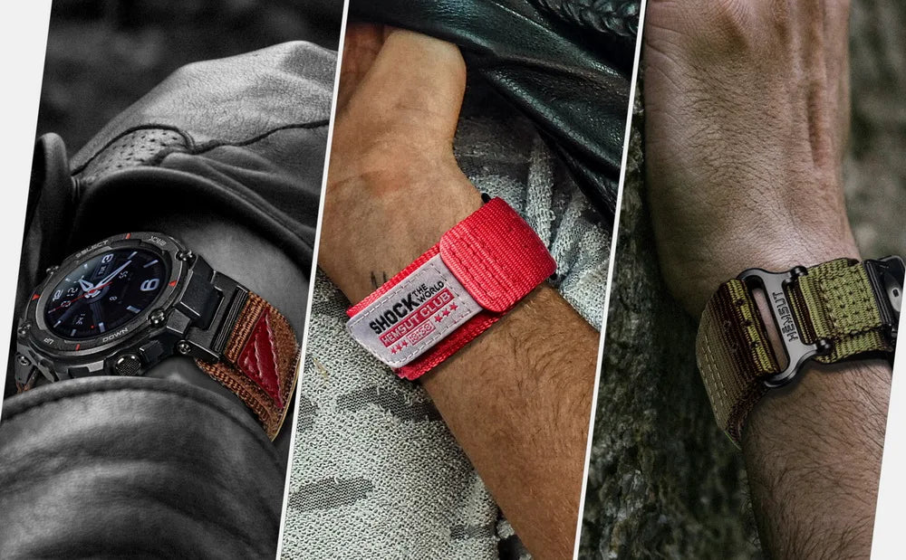 HEMSUT Nylon Watch Strap for Amazfit T-Rex 1/2/Pro – Four Seasons Sports Band