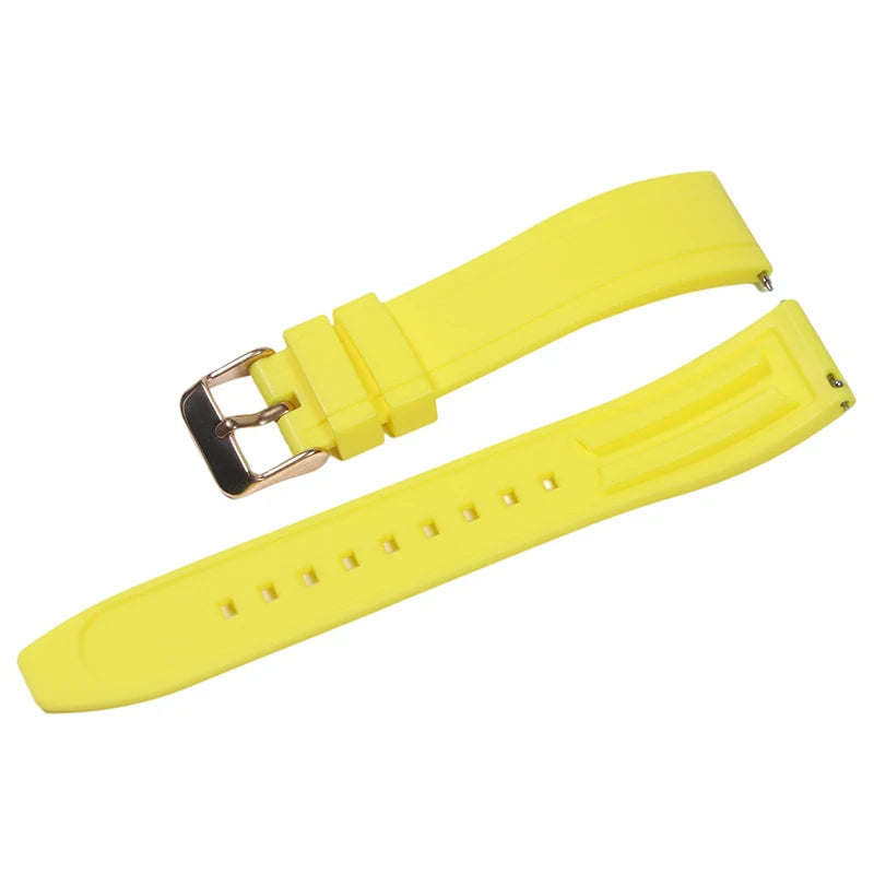 Premium Vulcanized Rubber Watch Strap – 20–24mm Quick Release