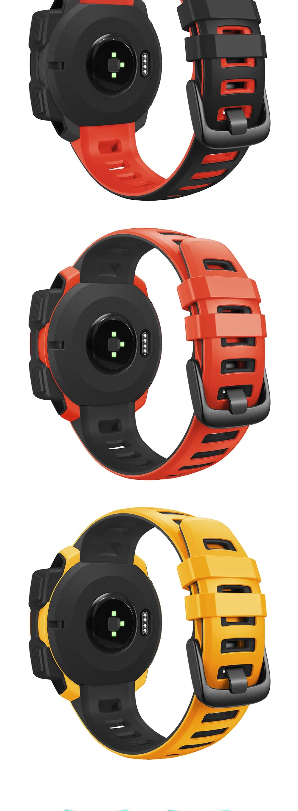 Silicone Replacement Watch Strap 22mm for Garmin Instinct & Instinct Esports