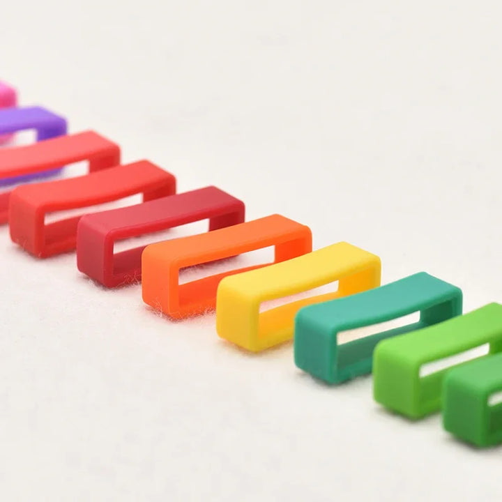 4pcs Silicone Strap Rings 12–26mm (Waterproof Rubber Watch Band Keepers)