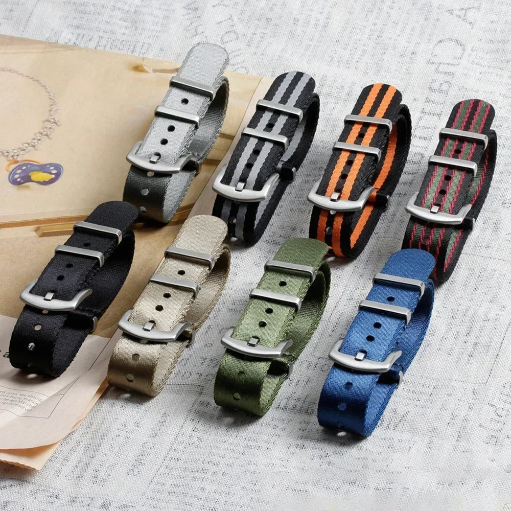 High Density Nylon Watch Band 20–22mm