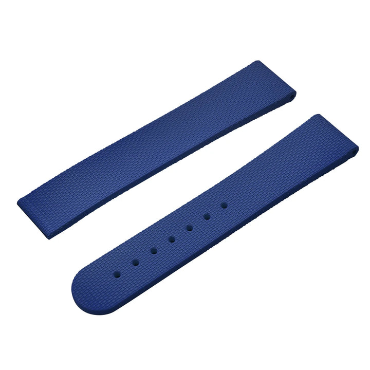NATOBELT FKM Rubber Black Blue Watch Strap 20mm 22mm Folding Pin Buckle Quick Release Watchband For Omega/Rolex/MoonSwatch/Seiko