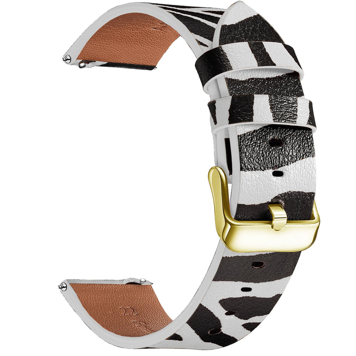 Leopard Print Leather Watch Strap 20/22mm (Quick Release)