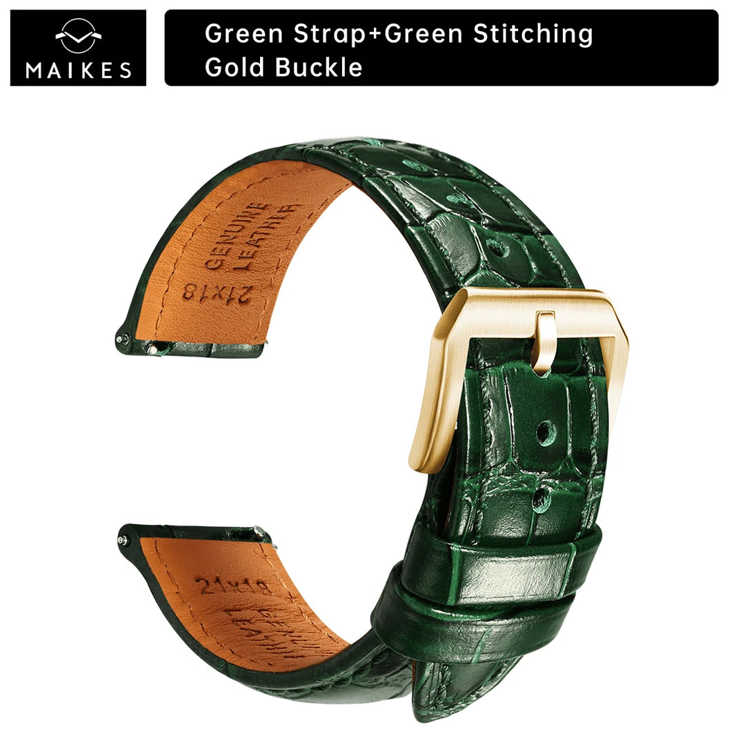 Maikes Longines Leather Watch Strap 20mm 21mm 22mm Accessories Watchbands Braceletes For Fossil Hamilton Watch Band