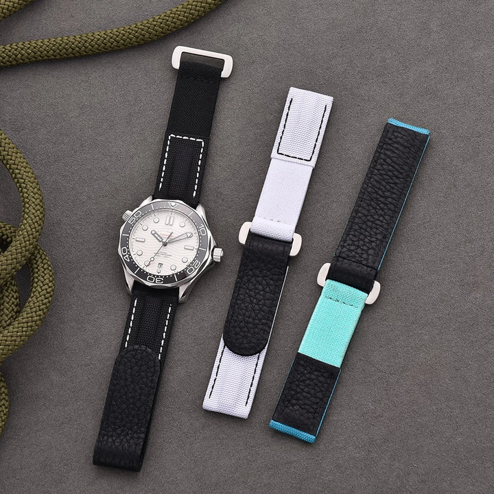 20mm Nylon Hook & Loop Sailcloth Watch Strap – Universal