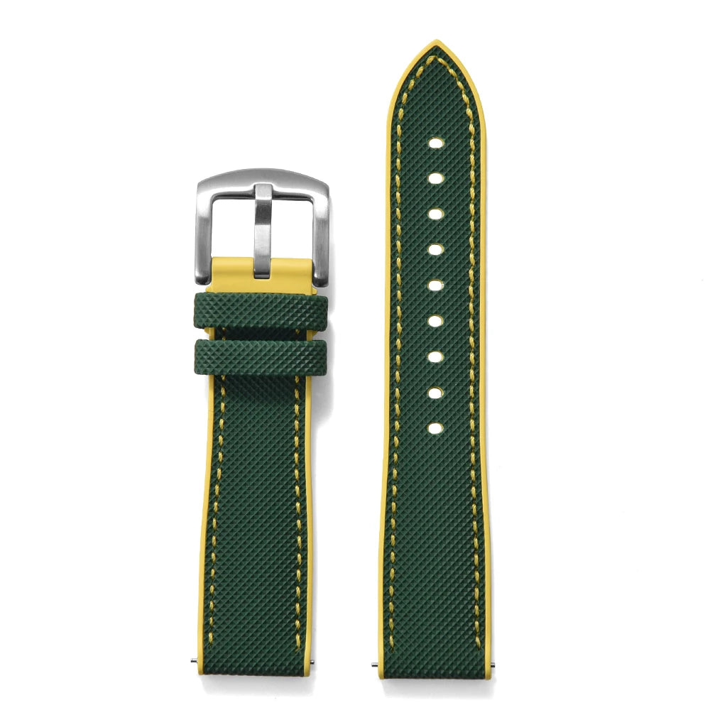 JUELONG For Longines Seiko Water Ghost Hamilton Series Nylon Rubber WatchStrap 18mm 20mm 22mm 24mm FKM Sailcloth Strap WristBand