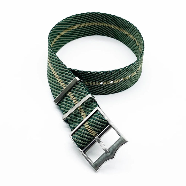 NATOBELT Military Nylon Watch Straps Movable Ring Bronze/Silver Buckle Watchbands For Tudor Nylon Sailcloth Strap 20mm 22mm