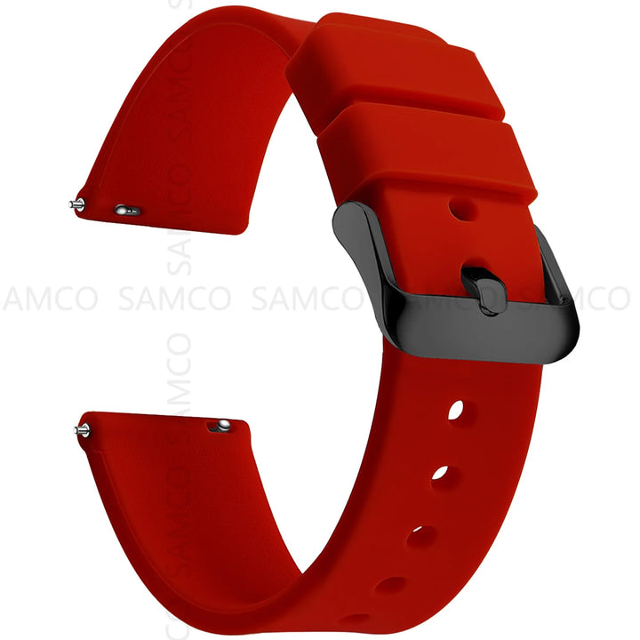 Soft Silicone Quick-Release Watch Band 14–24mm