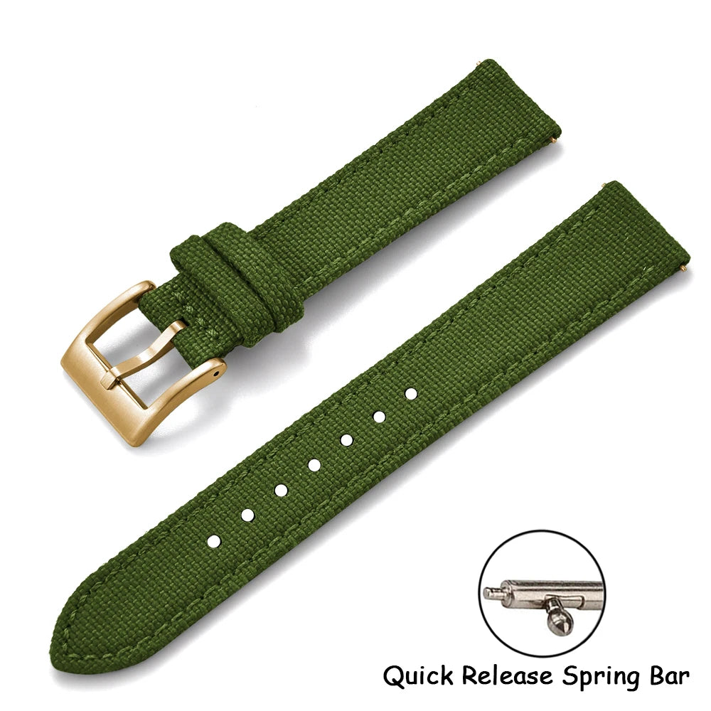Sailcloth Nylon Watch Strap – 18-22mm Quick Release