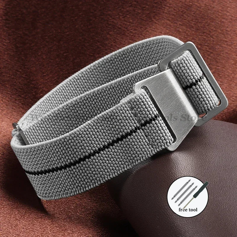 Elastic Nylon Watch Strap 18/20/22mm (Sport Band)