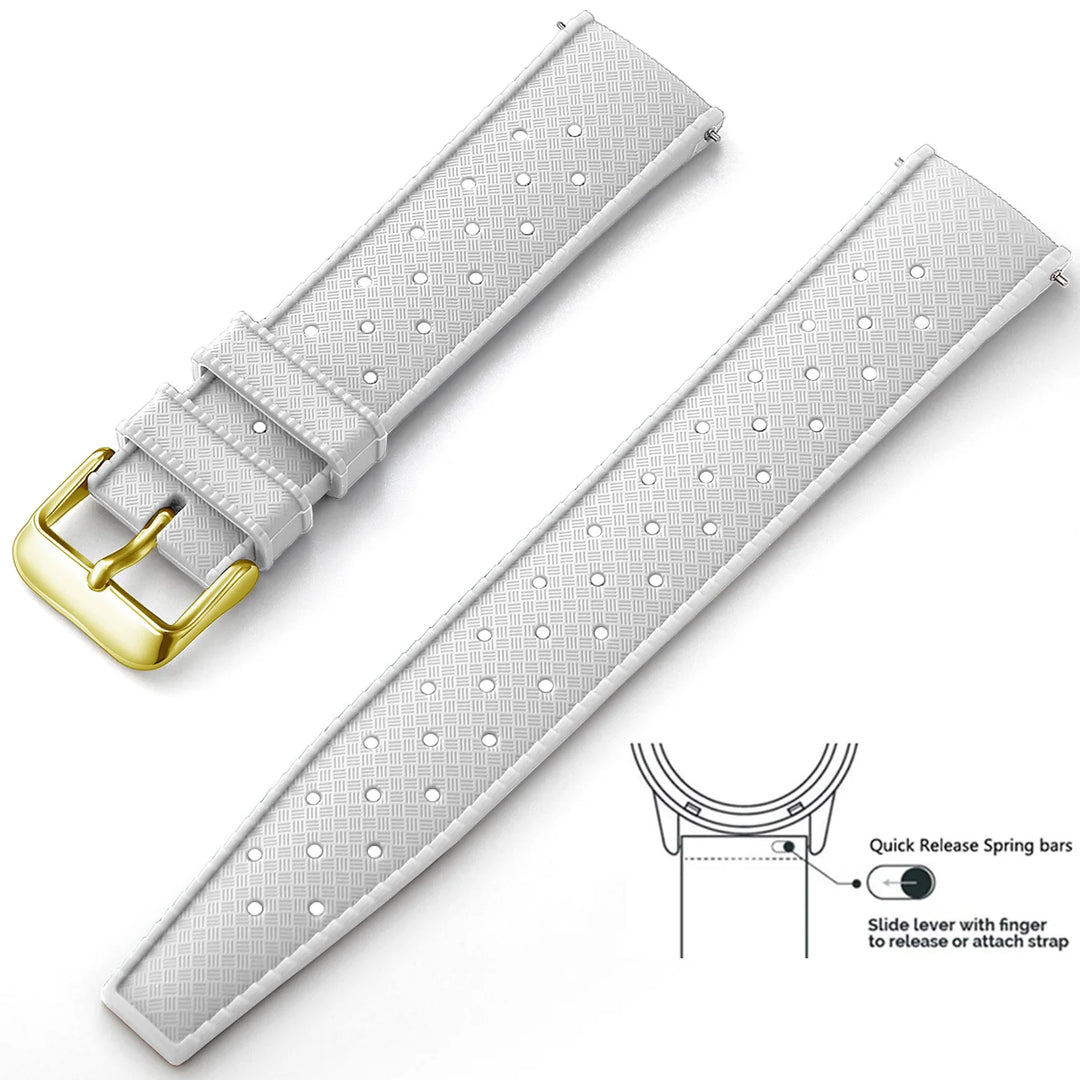 Tropical Silicone Watch Band 18–22mm (Quick Release)
