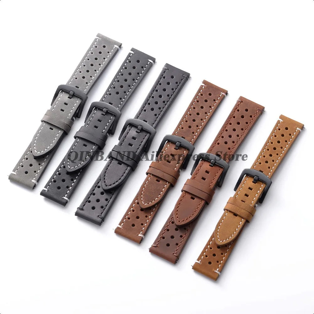 Soft Cowhide Leather Watch Band 18–24mm for Huawei Watch GT4/GT5