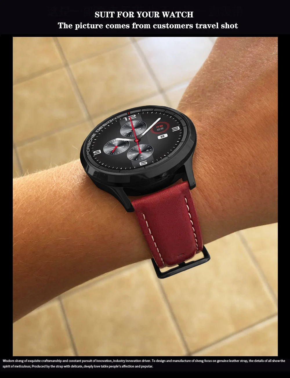 Samco Genuine Leather Watch Band 18–22mm (Quick Release)