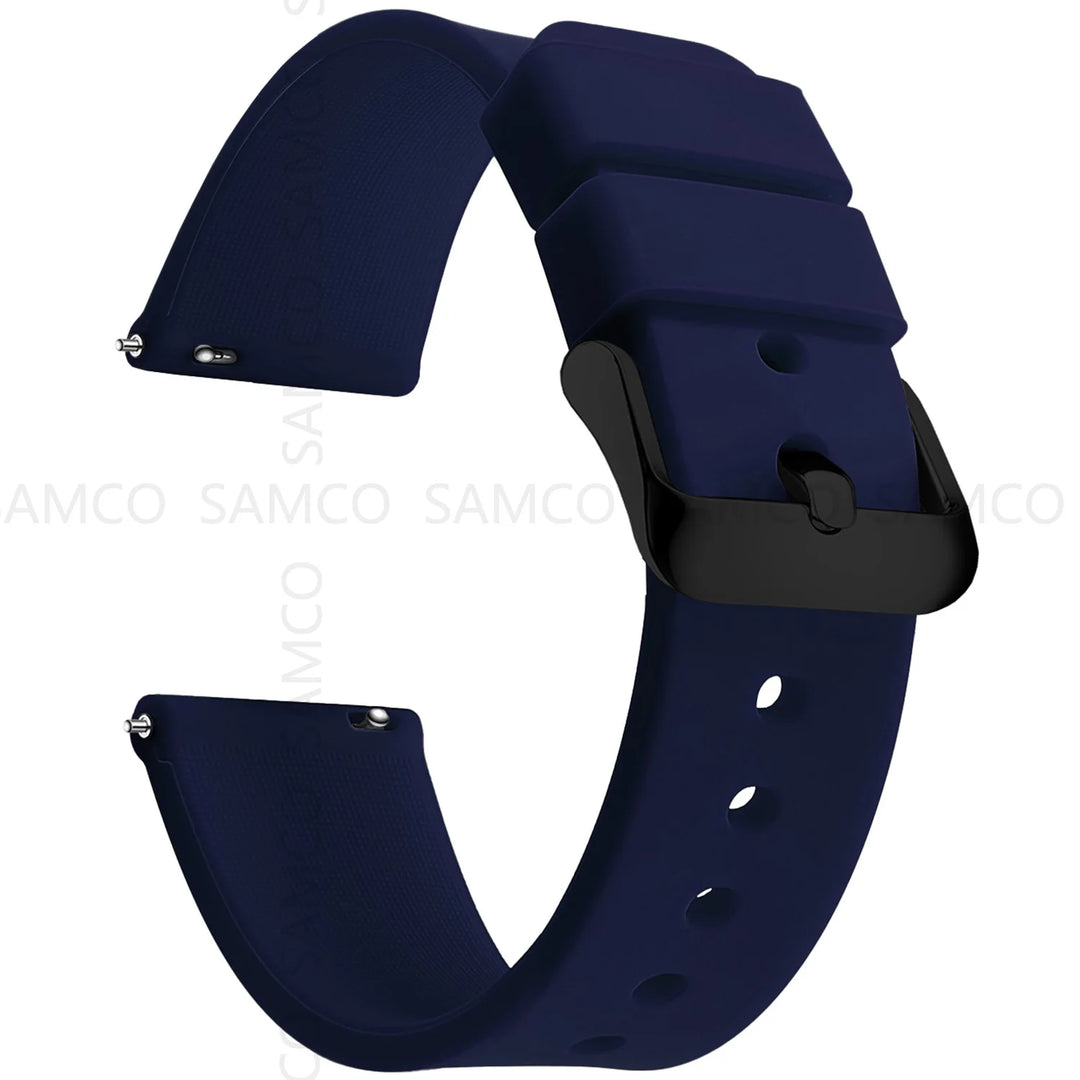 Soft Silicone Quick-Release Watch Band 14–24mm