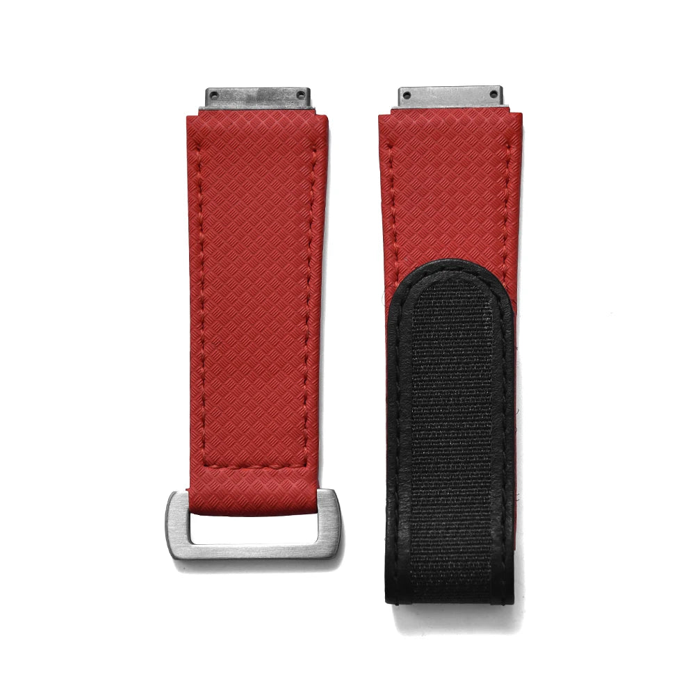 JUELONG For Richard Mille Elastic Nylon RM67 Model Fluorine Rubber Watch Band Men Ustomized FKM Sailcloth Rubber Strap Replace