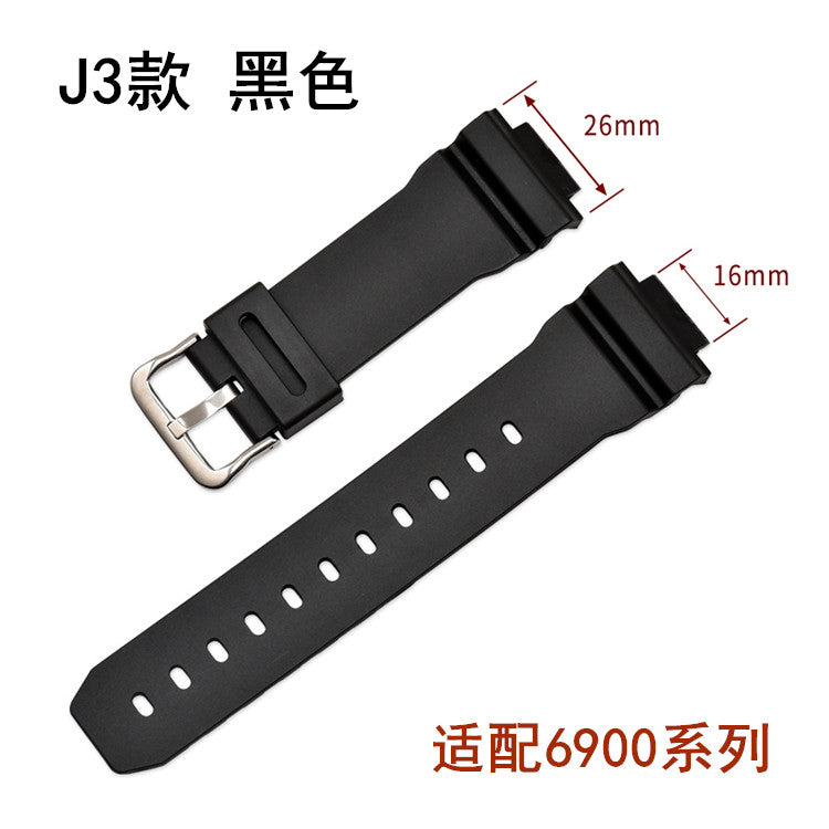 TPU Rubber Watch Strap 16–26mm for Casio G-Shock 9052/5600/6900 Series
