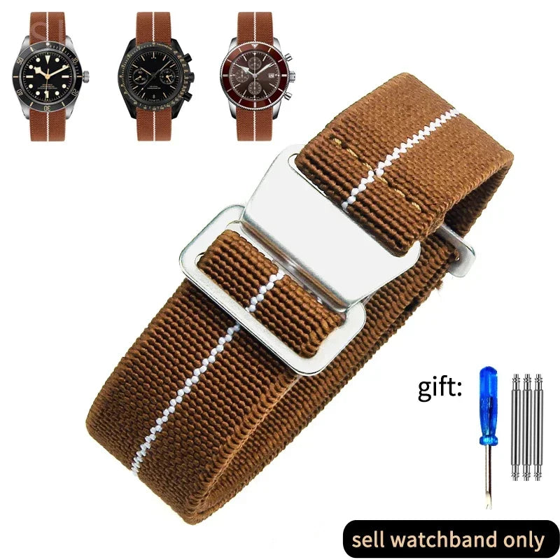 French Army Nylon Watch Band 18–22mm