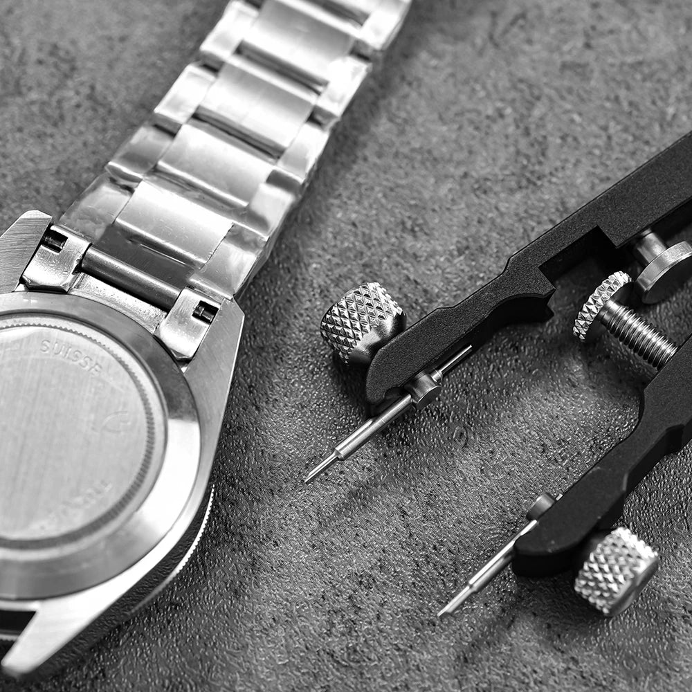 Stainless Steel Watch Spring Bar Pliers & Tweezer Tool Kit