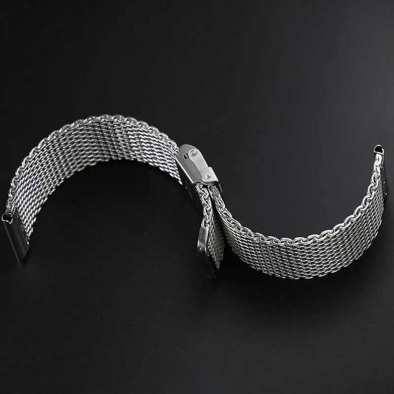 1.0mm/0.6mm Mesh Milanese Stainless Steel Watch Strap – Universal (8-24mm)