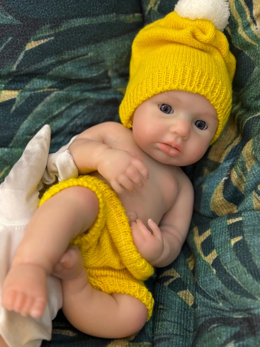 13″ Loulou Silicone Reborn Baby Girl – Handmade Open Mouth Doll