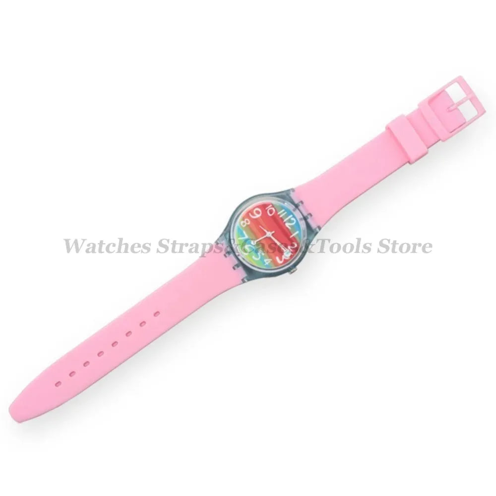 Soft Silicone Watch Strap – 16/17/19/20mm, Colorful Replacement with Tools