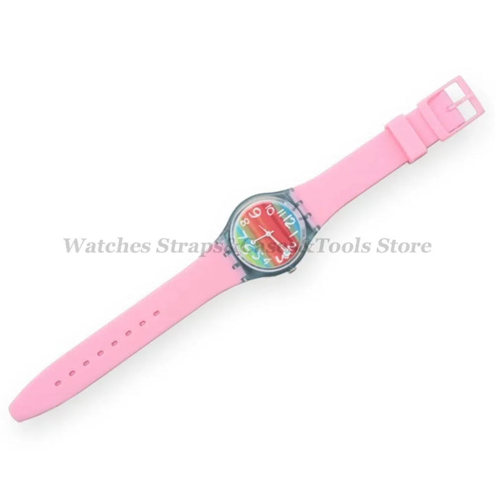 Soft Silicone Watch Strap – 16/17/19/20mm, Colorful Replacement with Tools