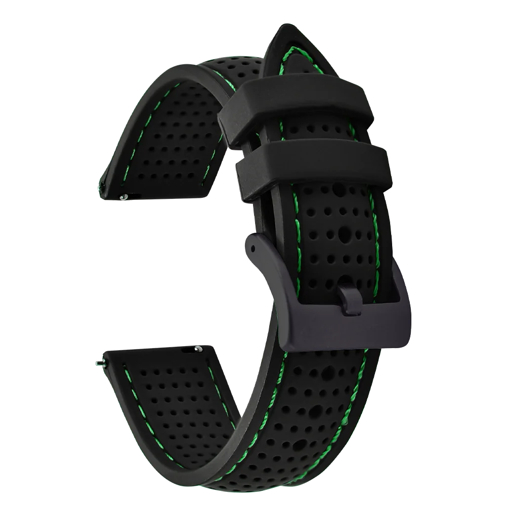 NATOBELT Soft Porous Rubber Watch Strap – Quick Release (18-22mm)