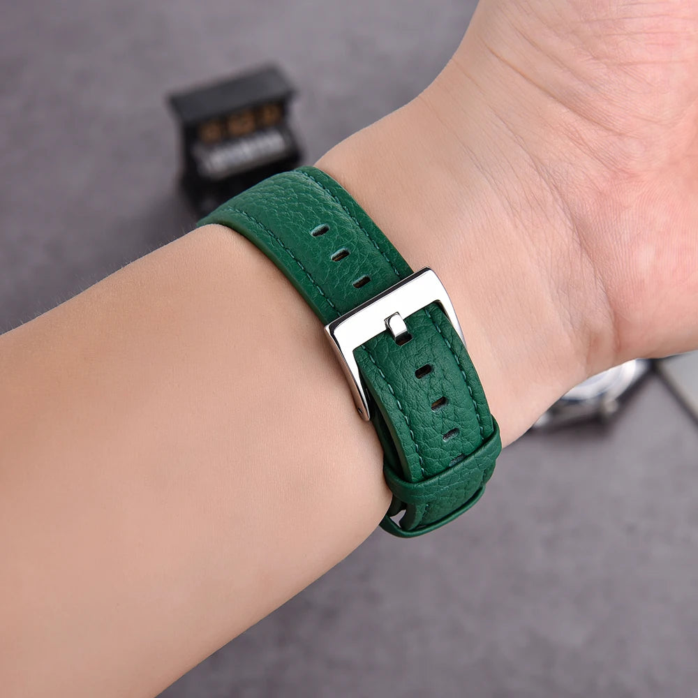 JUELONG Premium Grade Leather Watch Strap 20mm 22mm Quick Release Leather Watchbands For Wristband Watch Accessories