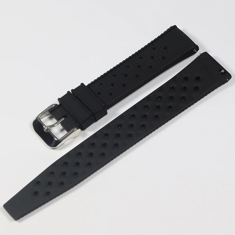 Tropical Rubber Quick-Release Watch Strap – 18–22mm