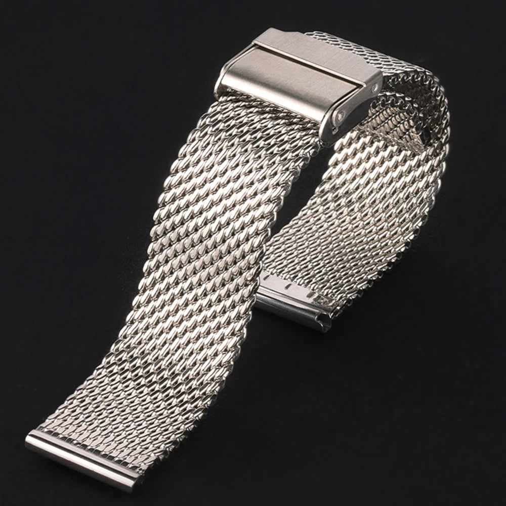 1.0mm/0.6mm Mesh Milanese Stainless Steel Watch Strap – Universal (8-24mm)