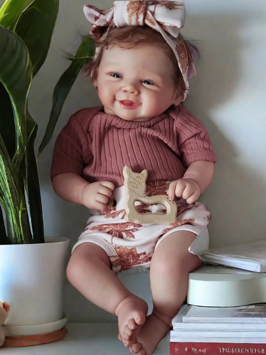 18″ Vivienne 3D Painted Silicone/Vinyl Reborn Baby Doll