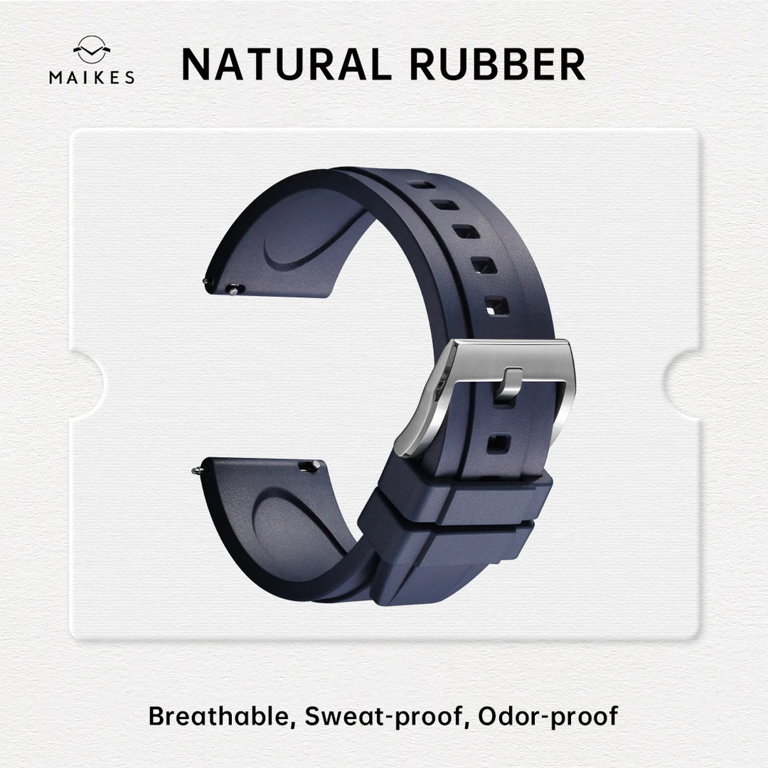 Quick Release Rubber Watch Strap 19mm 20mm 21mm 22mm 23mm 24mm Accessories Smart Watch Band For ROLEX IWC OMEGA Bracelet