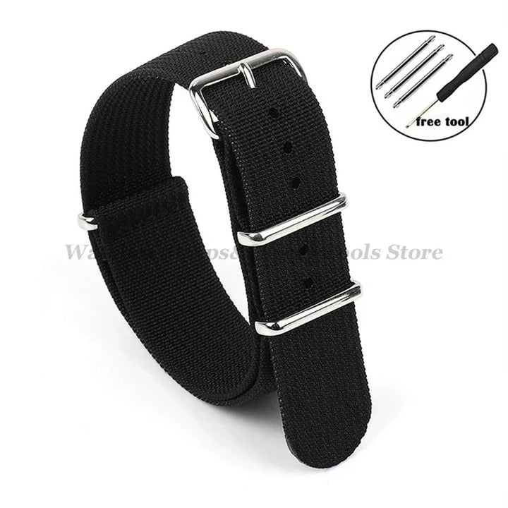 Premium Braid Nylon Watch Strap 18mm 20mm 22mm for Seiko for Huawei Watch Gt2/Gt3 Belt for Military Sport Universal Wristband