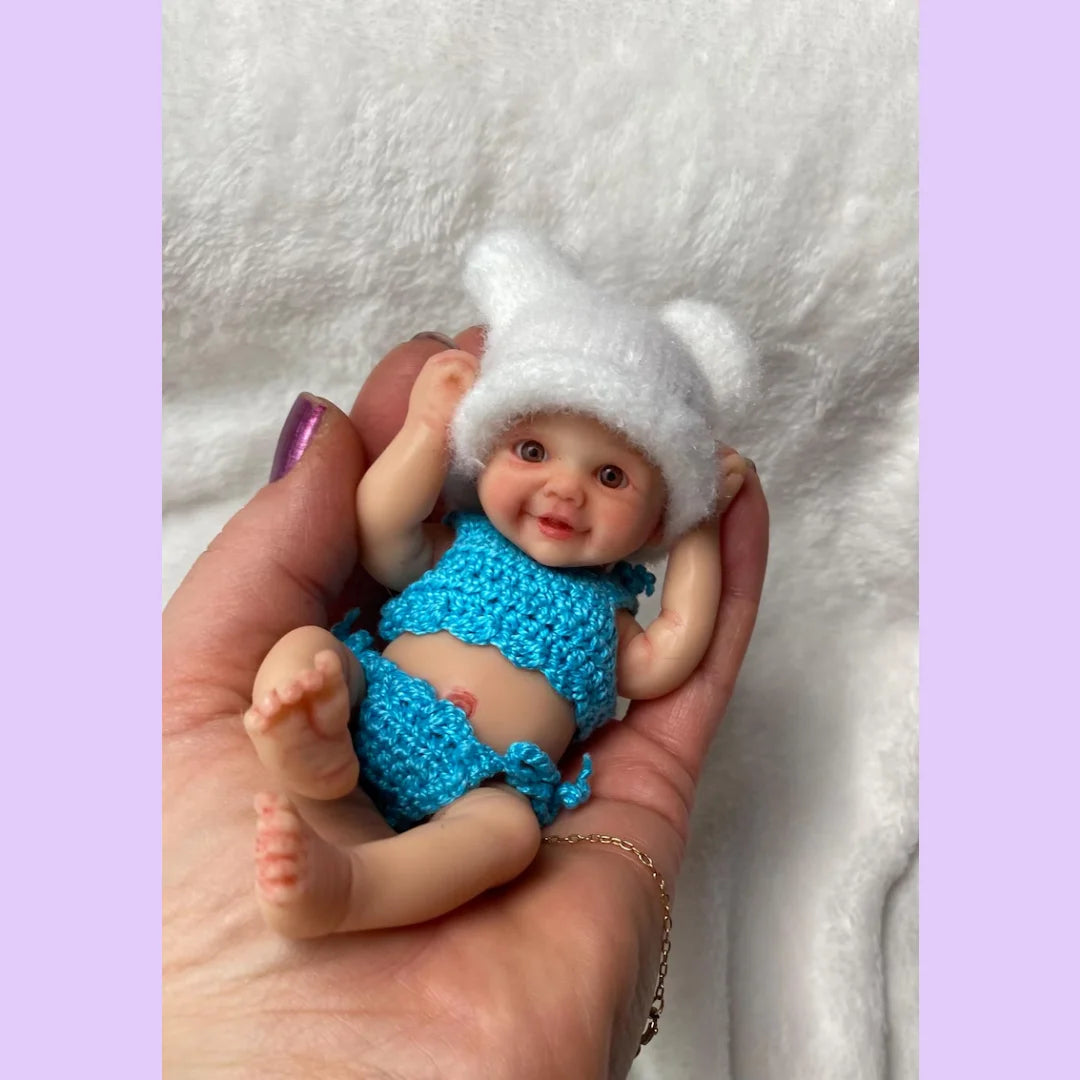 6″ Washable Mini Palm Solid Silicone Reborn Doll