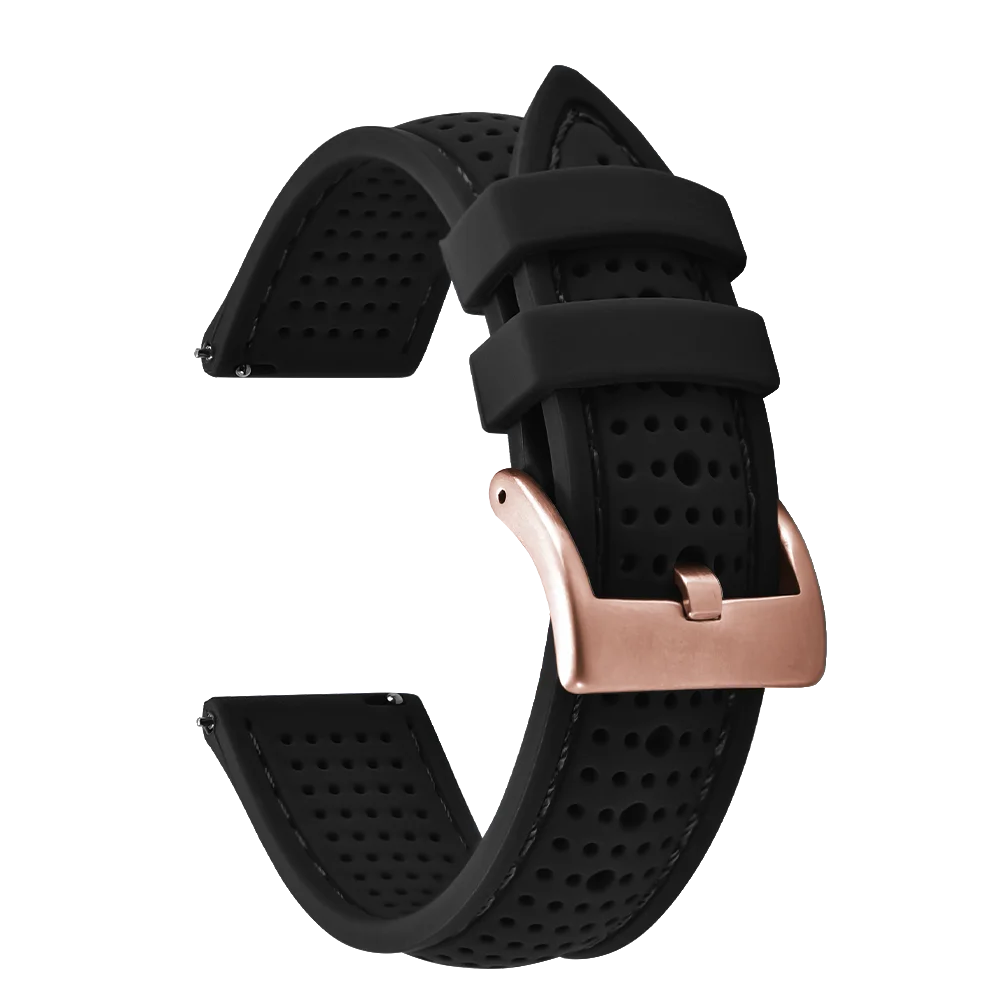NATOBELT Soft Porous Rubber Watch Strap – Quick Release (18-22mm)