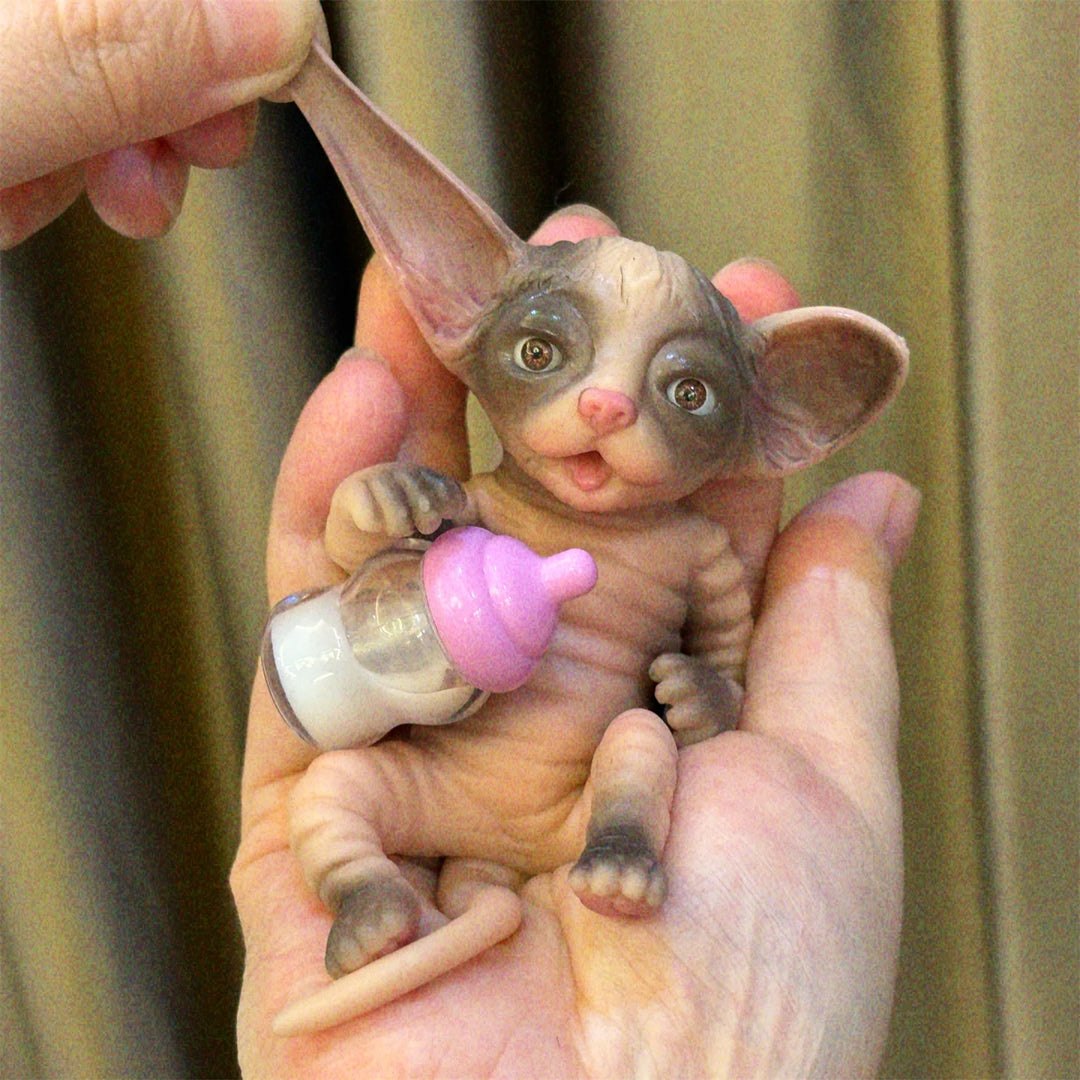 10–11 cm Mini Silicone Tiger Reborn Doll