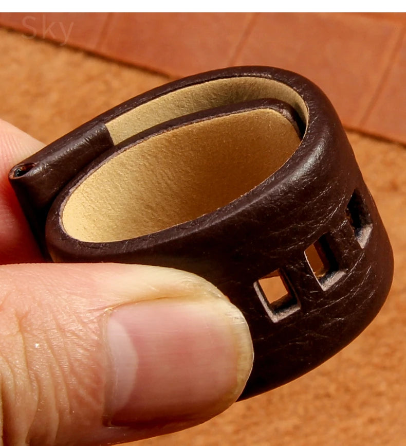 Genuine Leather Diesel Watch Strap 26–28mm (Waterproof Litchi Pattern)