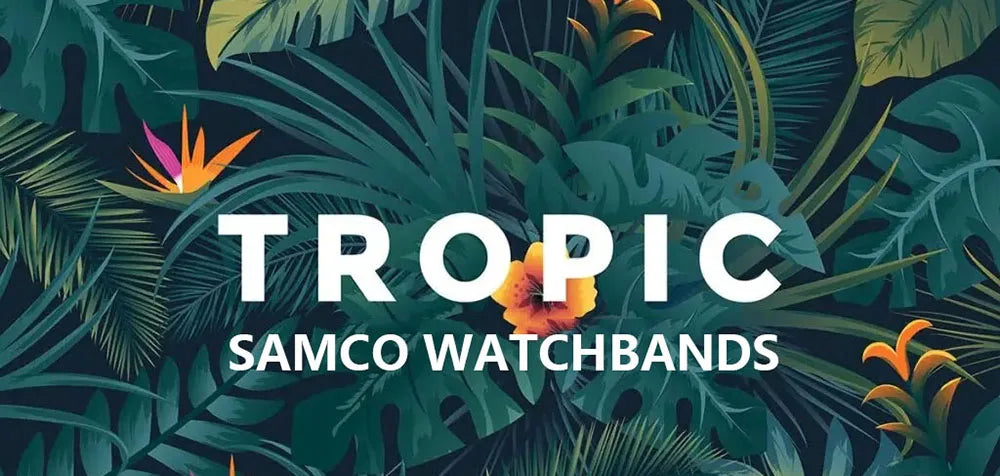 Tropical Silicone Watch Band 18–22mm (Quick Release)