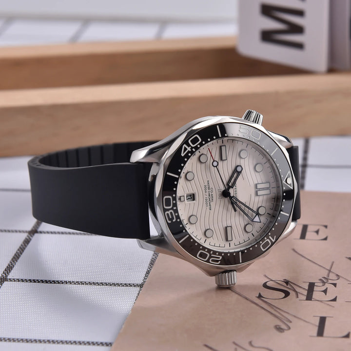 NATOBELT CTS FKM Rubber Watch Band Strap 16mm 18mm 19mm 20mm 21mm 22mm Quick Release Butterfly Cut-to-Size Sweatproof Waterproof