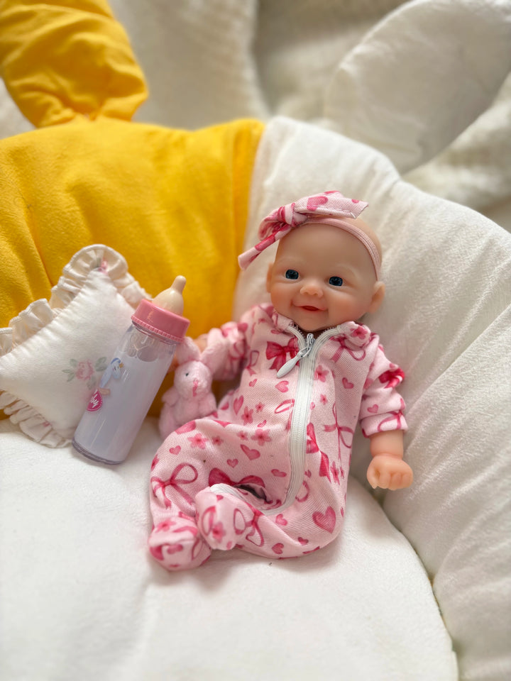 20 cm 2‑Style Waterproof Soft Mini Silicone Bebe Reborn Dolls