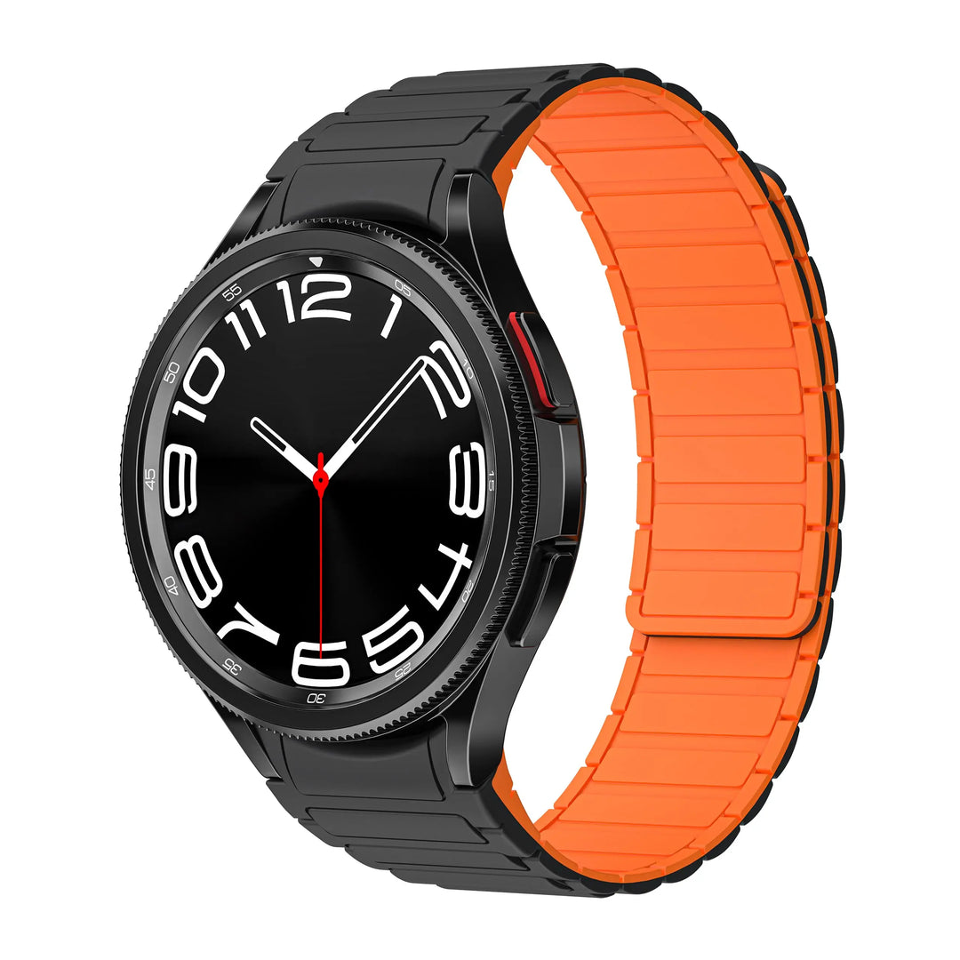 Magnetic Silicone Strap for Samsung Galaxy Watch – 40/44/45mm, No Gaps
