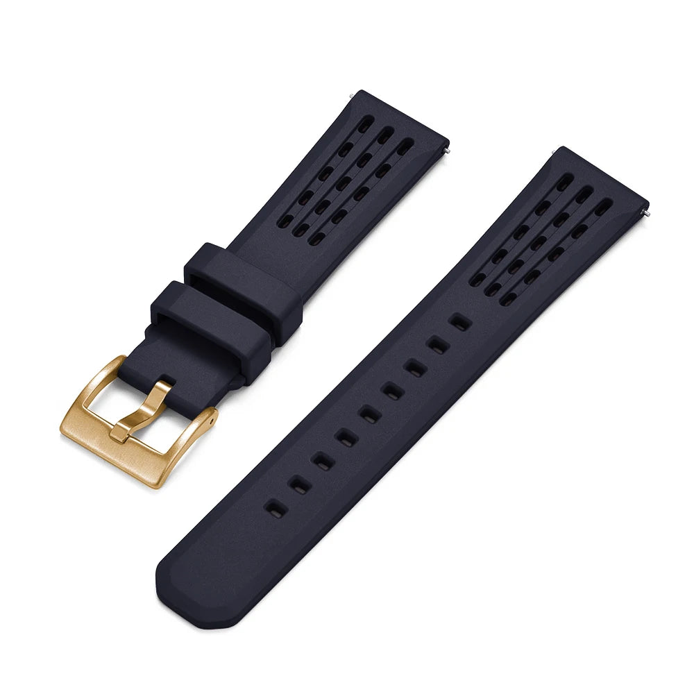 NATOBELT High Quality Porous Structure FKM Fluorine Rubber Watch Strap 20mm 22mm New Design Quick Release FKM Rubber Watchbands