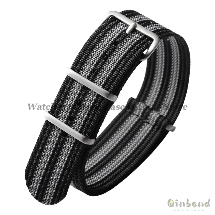 Ribbed Strap Ballistic Fabric Watch Strap Replacement 18mm 19mm 20mm 22mm for Samsung Galaxy Watch7/6/5/4 Quality Nylon Bracelet