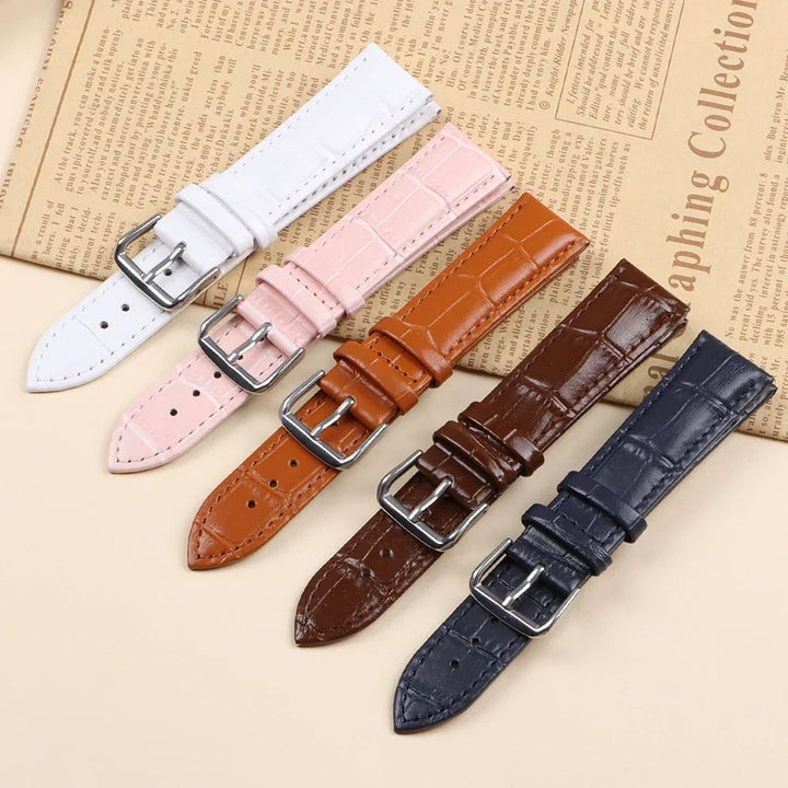 18mm 20mm 22mm 24mm Genuine Leather Watchband Crocodile Pattern Straps Mens Replacement Universal Bracelet