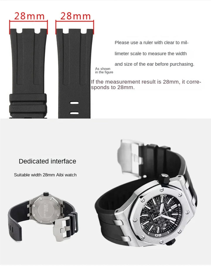 Audemars Piguet Royal Oak Offshore Rubber Watch Strap – 28mm, Silicone